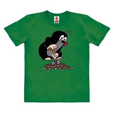 Abbildung von Logoshirt DER Kleine Maulwurf Tshirt print für Kinder, Größe: 92, Grün