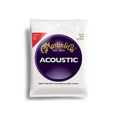 Abbildung von Martin M140 Gitarrensaiten für Akustikgitarren (1 Satz, Stärke 012)