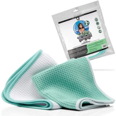 Abbildung von Nuke Guys Putztücher Mikrofaser Waffeltuch 35x35 cm 2er Pack Mikrofasertuch (Mikrofaser, cm, Set, 2 tlg., Mikrofasertücher 35x35, Reinigungstuch Streifenfrei Lackschonend Fensterputztuch)