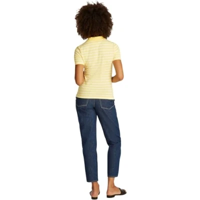 Abbildung von Tommy Hilfiger Poloshirt citronella/ecru, Damen, Größe: XL, Citronella/ecru