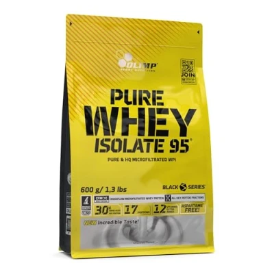 Abbildung von Olimp Pure Whey Isolate 95 Proteinpulver Premium Molkenprotein Isolat, Reich an Aminosäuren &amp; Vitaminen, Unterstützt den Muskelaufbau, 600g, Schokolade