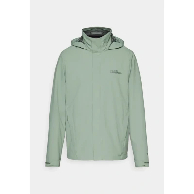 Abbildung von Jack Wolfskin Trailtime Regenjacke / wasserabweisende Jacke, Herren, Größe: XXL, Eucalyptus