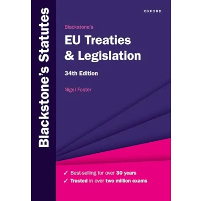 Abbildung von Blackstone&#039;s EU Treaties &amp; Legislation (Blackstone&#039;s Statute Series)