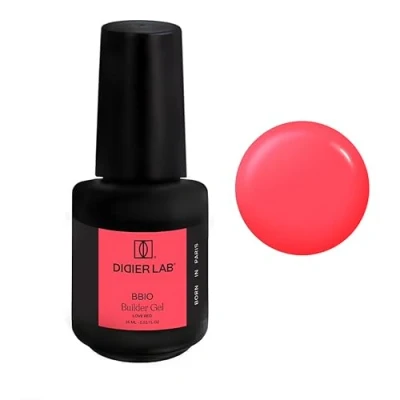 Abbildung von DIDIER LAB BBIO Builder Gel in a Bottle Love Red Saubere Formel frei von HEMA und TPO Selbstnivellierendes Aufbaugel für Gelnägel LED UV zur Stärkung Nägel 15ml
