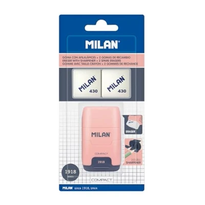 Abbildung von MILAN® Blisterkarte Compact Serie 1918 blau + 2 Ersatzgummis