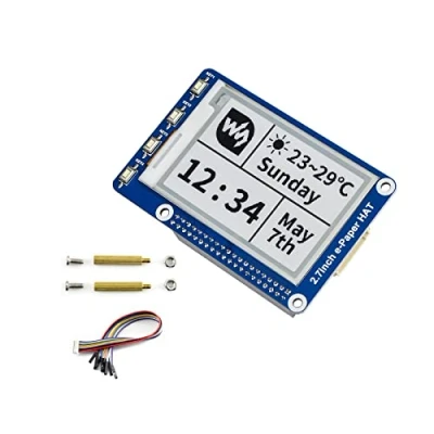 Abbildung von IBest 2.7inch E Paper Display Module 264x176 Resolution 3.3V/5V Two Color Ink epaper Screen HAT for Raspberry Pi/Jetson Nano/Arduino/Nucleo Support Partial Refresh,SPI Interface