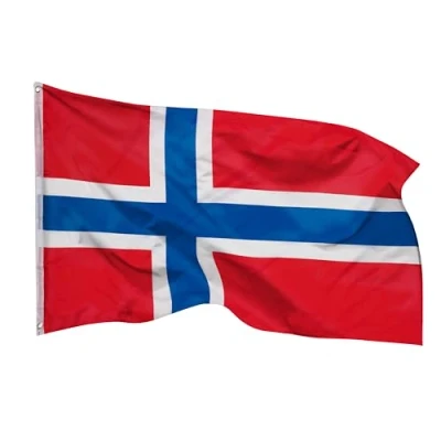 Abbildung von PHENO FLAGS Flagge Norwegen Norwegenfahne 90 x 150 cm, Strapazierfähige Fahne für Fahnenmast, mit 2 Ösen