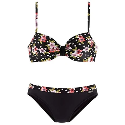 Abbildung von Lascana Bikini, Damen, Größe: 38xF, Black