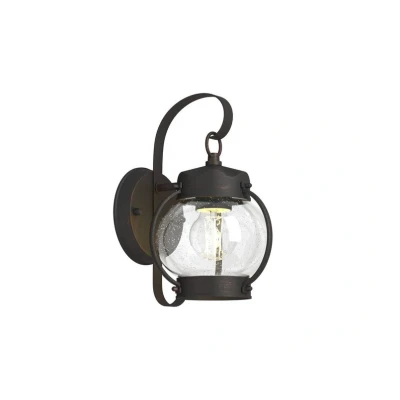Abbildung von Lindby Außenwandleuchte Gerlo, braun, Alu, Höhe 26 cm