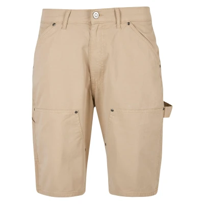 Abbildung von Urban Classics Double KNEE Carpenter Shorts, Herren, Größe: 30x32, Unionbeige