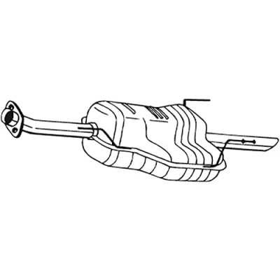 Abbildung von BOSAL 185 455 Endschalldämpfer OPEL: Astra G CC