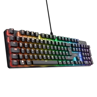 Abbildung von Trust GXT 871 Zora Mechanische Gaming Tastatur, DE Layout