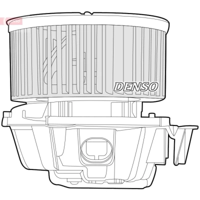 Abbildung von DENSO DEA46001 Innenraumgebläse für Linkslenker ohne Widerstand NISSAN: MICRA 3