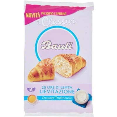 Abbildung von 12x Bauli Cornetti Classici ein Croissant weiche brioche kuchen (6x40g) 240g
