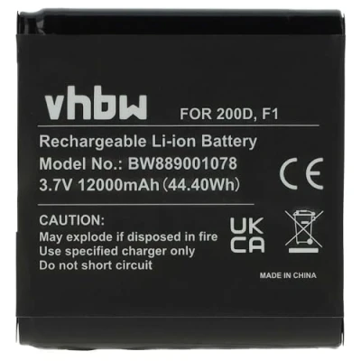 Abbildung von vhbw Akku kompatibel mit Pure Evoke D4, D4 Domino, D6, F4, H4, H4 Prestige, H6, H6 Mio digital Radio (12000mAh, 3,7V, Li Ion)