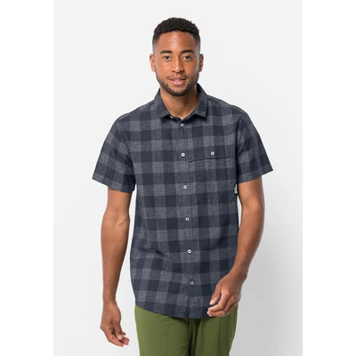Abbildung von Jack Wolfskin Highlands M Hemd, Herren, Größe: Medium, Night blue checks