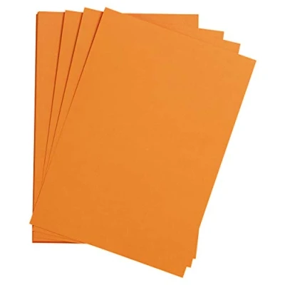 Abbildung von Clairefontaine 90773C Packung mit 25 Bogen Zeichenpapier Etival Color, DIN A3, 29,7 x 42cm, 160g, 1 Pack Orange