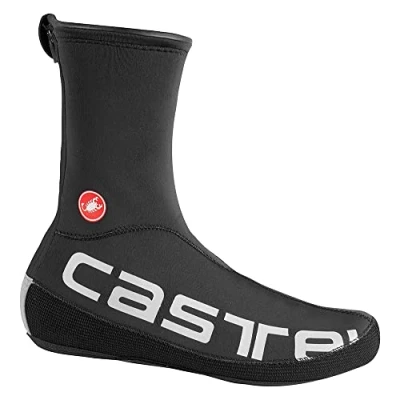 Abbildung von CASTELLI Herren Diluvio Ul Shoecover Shoe covers, Black Silver Reflex, Large/X Large EU