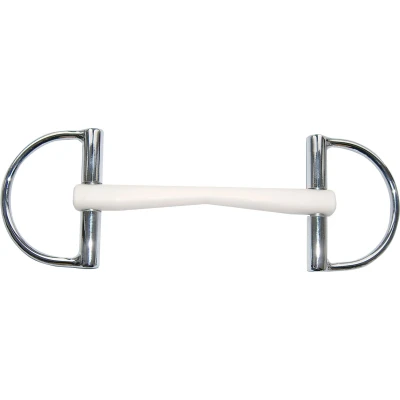 Abbildung von Sprenger D Trense Duo Plastic 16mm Ungebrochen Weiß 14cm
