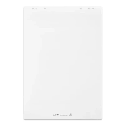 Abbildung von Limit 1 x Flipchart Block, blanko, Block mit 20 Blatt, 80 g/qm Papier, 6 fach Lochung