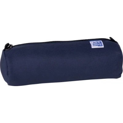 Abbildung von Oxford Federmäppchen, rund, Farben, 1 Fach, Fassungsvermögen: 22 x 7 cm, Reißverschluss, Polyester, Blau