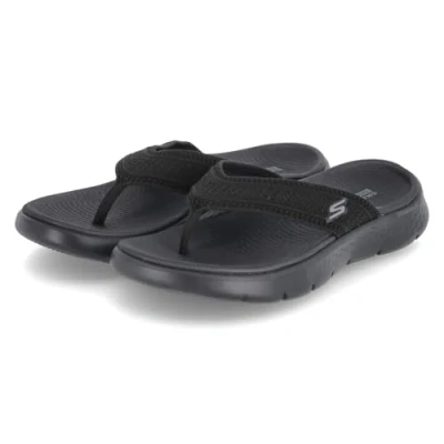 Abbildung von Skechers GO WALK FLEX Sandal Zehentrenner black, Damen, Größe: 39, Black Schuhe