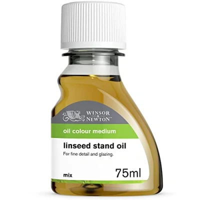 Abbildung von Winsor &amp; Newton 3021749 Leinöl Standöl, verlängert die Trocknungszeit von Ölfarben, 75ml Flasche