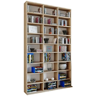 Abbildung von VCM Standregal Holz CD DVD Bücherregal Regal Megosa XL, 1 tlg.