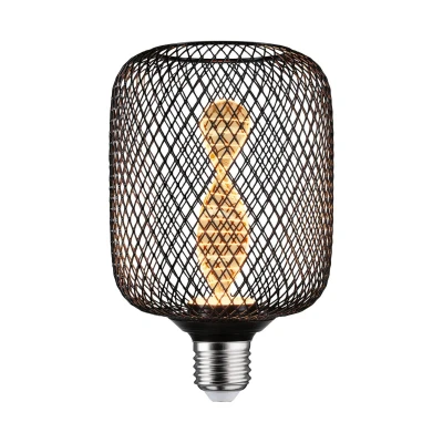 Abbildung von Paulmann 290.82 Metallic Glow Standard 230V LED Leuchtmittel Zyl Helix E27 110lm 3,5W 1800K Schwarz