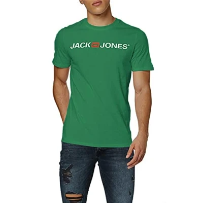 Abbildung von JACK &amp; JONES Herren JJECORP Logo Tee SS Crew Neck NOOS 12137126, Verdant Green/White REG, XXL