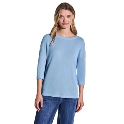 Abbildung von Street One Stricklook Strickpullover, Damen, Größe: 42, Blau