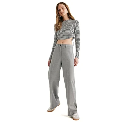 Abbildung von DeFacto Damen X4236az Casual Pants, Lt.Grey Melange, 38 EU