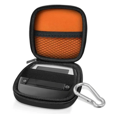 Abbildung von NICEDACK Hartschalen Schutztasche für Bosch Intuvia, E Bike Computer Display Schutztasche, wasserdichte Displayschutztasche mit Karabiner &amp; Displayschutzfolie (1 Stück Schwarz)