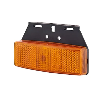 Abbildung von HELLA 2PS 006 717 061 Seitenmarkierungsleuchte Begrenzungsleuchte Anhänger Wohnwagen Halogen 12V Schraubanschluss/Anbau ADR/GGVS Lichtscheibenfarbe: gelb rechts/links Menge: 1
