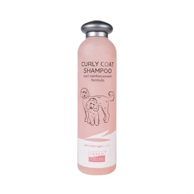 Abbildung von Greenfields Dog Curly Coat Shampoo Hundepflege 250 mm Rosa...