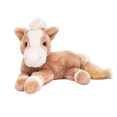 Abbildung von Uni Toys Kuscheltier Pferd, liegend hellbraun o. dunkelbraun 28 cm Plüsch, Plüschtier, zu 100 % recyceltes Füllmaterial
