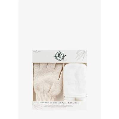 Abbildung von SO ECO Exfoliating Gloves AND Facial Buffing PADS Gesichtspflegeset, Größe: One Size, White