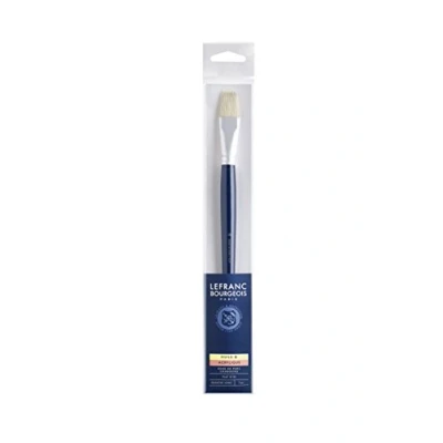 Abbildung von Lefranc &amp; Bourgeois 810100 Schweineborstenpinsel in feiner Qualität für Ölfarbe oder Acrylfarbe 1 Flachpinsel Nr. 30, langer Stiel
