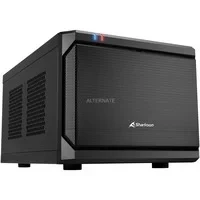 Abbildung von Sharkoon QB One PC Gehäuse (Mini ITX, 2X 2,5/3,5 interne, USB 3.0/2.0),Schwarz