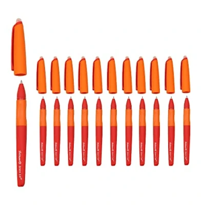 Abbildung von Pelikan Erase 2.0 Ergonomisch radierbarer Roller mit roter Tinte, für Rechts und Linkshänder, die Schule, inklusive Nachfüllmaschine, nachfüllbar, 12 Stück