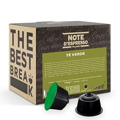 Abbildung von Note D&#039;Espresso Grüner Tee Kapselmaschinen ausschließlich kompatibel mit NESCAFE DOLCE GUSTO 48 caps