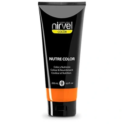 Abbildung von Nirvel NUTRE COLOR FLUOR Mandarine 200 ml professionelle Maske vorübergehende Färbung Ernährung und Helligkeit
