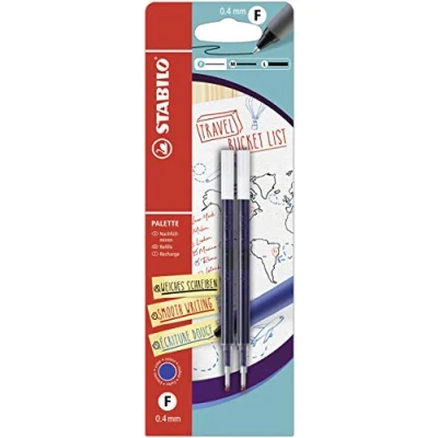 Abbildung von Nachfüllpatrone STABILO PALETTE Refill Strichbreite F (0,4 mm) 2er Pack blau