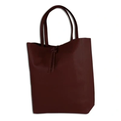 Abbildung von Drachenleder Shopping Bag, Damen, Größe: One Size, Rot bordeaux