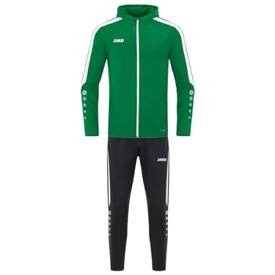Abbildung von JAKO Kinder Trainingsanzug Polyester Power mit Kapuze, Sportgrün, 164