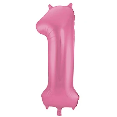 Abbildung von Ballonfolie 1 Pink Metallic Matte 86 cm
