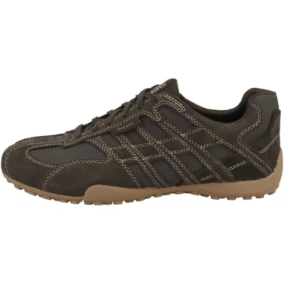 Abbildung von Geox U Snake Original Herren Leder Sneaker U55MNB 022EK C6006 Braun, Schuhgröße:44 EU