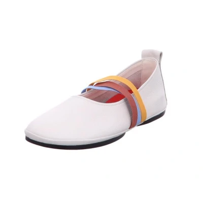 Abbildung von Camper Right NINA Riemchenballerina, Damen, Größe: 39, Weiß natural Schuhe
