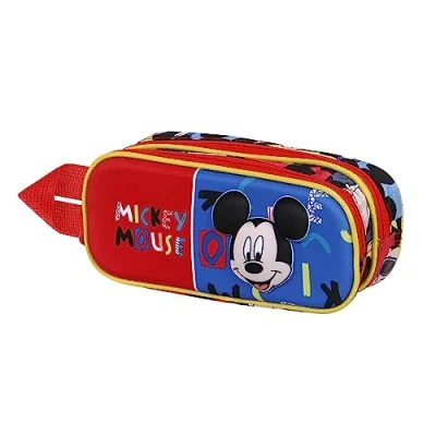 Abbildung von Micky Maus Joyful 3D Doppelfedermäppchen, Blau