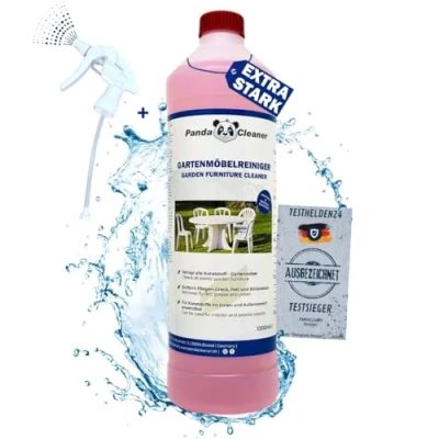 Abbildung von PandaCleaner® Gartenmöbel Reiniger 1000ml Premium Konzentrat für Kunststoff Möbel